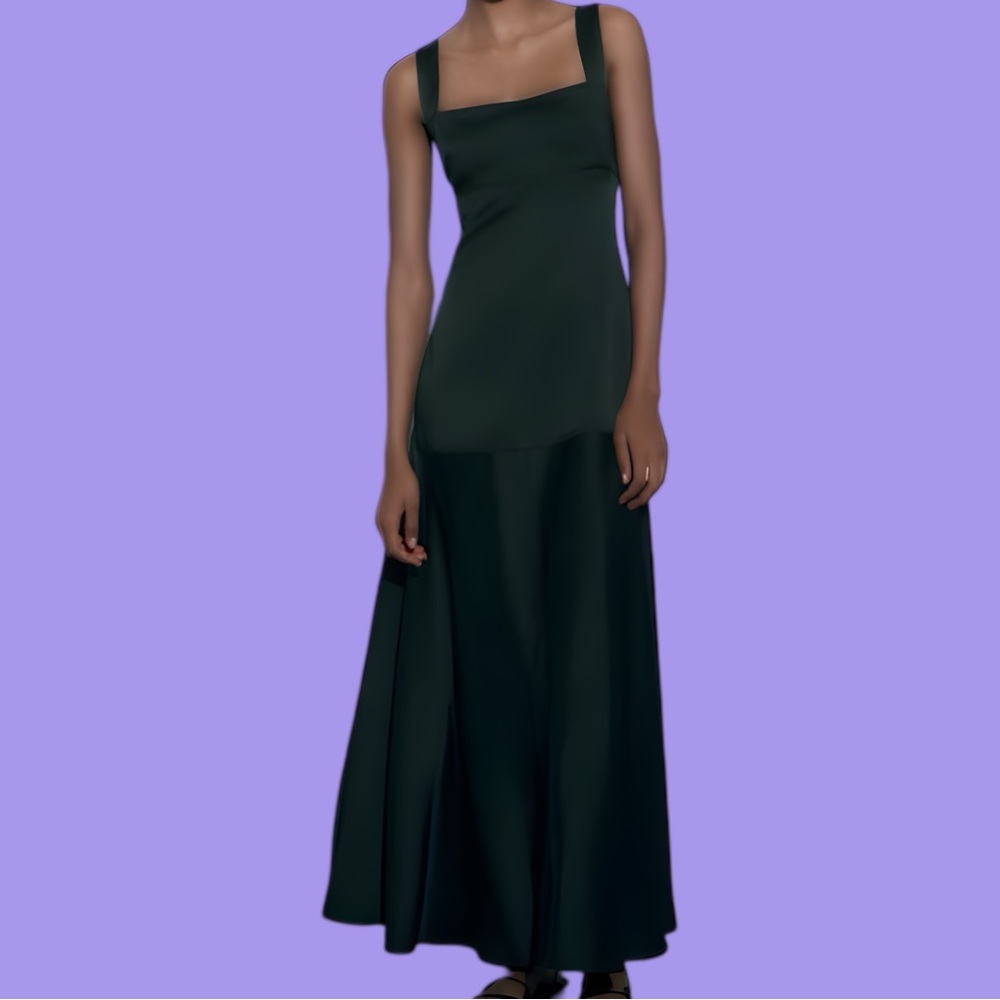 Zara Dark Green Maxi Dress